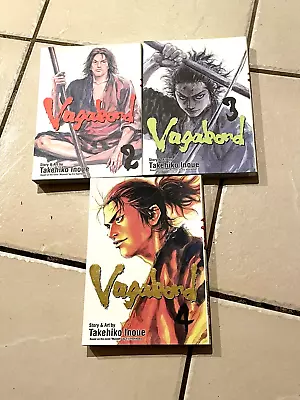 $39.68 • Buy Vagabond Manga Books X3 English Volumes 2, 3, & 4 Story & Art By Takehiko Inoue