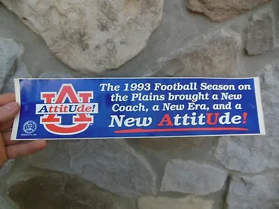 Vintage Auburn Tigers Vs Alabama Bumper Sticker 1993 Perfect Season 11-0 • $19.95