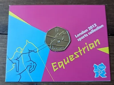 2012 LONDON OLYMPIC SPORTS 2011 EQUESTRIAN 50p COIN - UNC SEALED IN CARD • £4.99