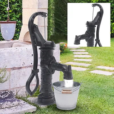 Cast Iron Handheld Press Pitcher Pump Hand Well Pump Manual Deep Water Pump NEW • $116.85