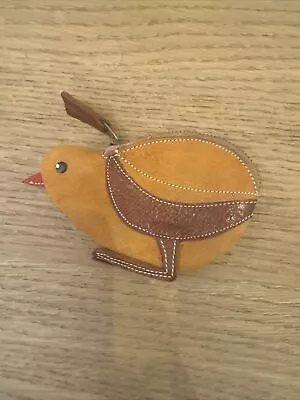 Vintage Leather Chick Coin Money Pouch Purse • $0.99