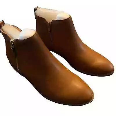 Journee Collection Ellis Brown Vegan Leather Booties NEW  Size 9 • $25.95