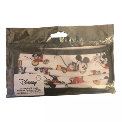 New Disney Store Mickey Mouse Cloth Face Masks L White • $3.59