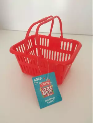 Coles Little Shop Mini Collectables 2 <<<+>>> Brand New Shopping Basket With Tag • $9.95