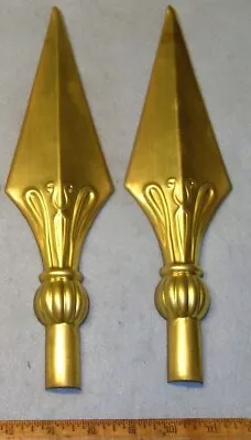 2 Pc Vintage Brass ODD FELLOWS Or MASONIC GUARD SPEAR POINT * MC Lilley • $20