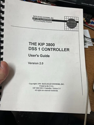 $29.99 • Buy KIP 3800 Scanner Printer DSS 1 Controller User Guide Operators Reference Manual