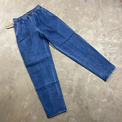 Vintage CALVIN KLEIN Jeans Made In USA Men’s 29x33 Pleated 90s Tapered 80s NWT • $29.99