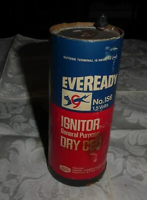 Vintage Eveready No IS6 1.5 Volt Battery • $12.99