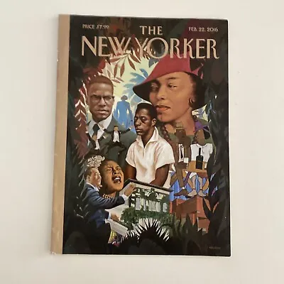 New Yorker Magazine Kadir Nelson Schomberg Center Harlem BHM February 22 2016 • $9.34