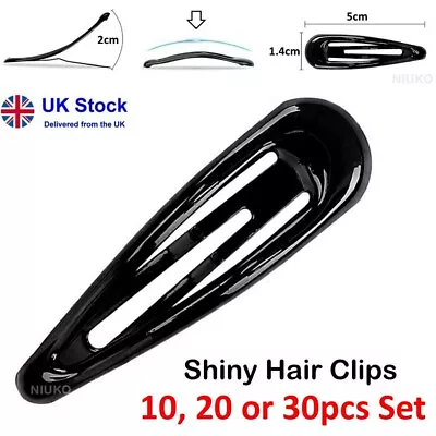 £3.96 • Buy Hair Clips Snap Hairpins Slides Women Girls Kids Baby School Grip Set Metal