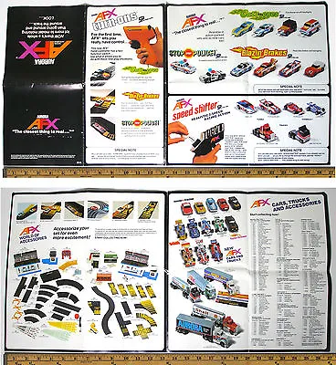 Lg. 14x27  1982 Aurora AFX Model Motoring CAR & ACCESSORY Slot Car Catalog #9016 • $9.99