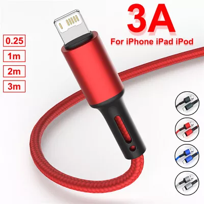 Braided USB Charging Charger Cable Cord For IPhone 14 13 12 11 Pro Max X 8 IPad • $6.89