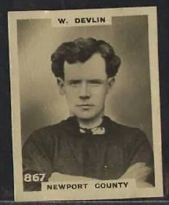 £3 • Buy Pinnace Back, Football, Devlin, Newport Co, #867, 1922