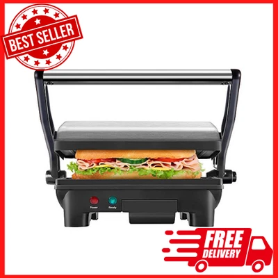 $38.16 • Buy Electric Panini Press Grill Gourmet Sandwich Maker Toaster Indoor Non-Stick....