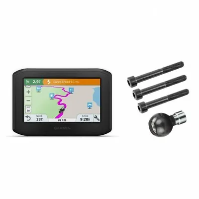 Garmin Zumo 396 LMT-S GPS + RAM-B-367U Handlebar Clamp Bundle 010-02019-00 • $299.99