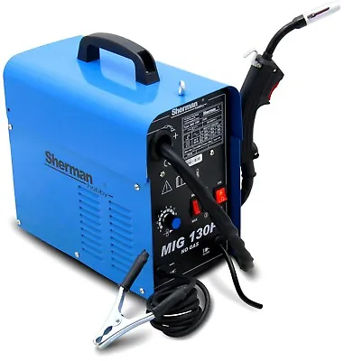 MIG Welder Semi-Automatic GASLESS 120Amp IGBT FLUX Selfshield Wire 230V • £182.85