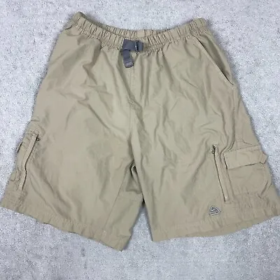 Vintage Nike ACG Shorts Men Large Beige Nylon Buckle Cargo Logo 90s Y2K Gorpcore • $34.88