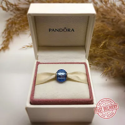 £20.90 • Buy PANDORA Essence Blue Crystal Spirituality Silver Charm - 796067NIB