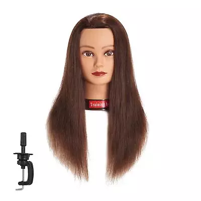 Traininghead 20-22  Female 100% Human Hair Mannequin Head Hair Styling Cosmet... • $66.11