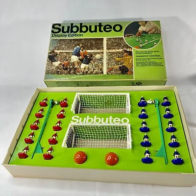 SUBBUTEO Display Edition Table Soccer Football VTG 1970 Finger Rod Foosball Game • $65