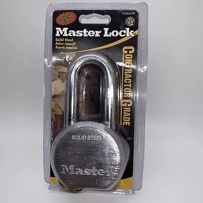 Master Lock 930DLHPF Padlock With Key Hardened Steel 2 Inch Shackle • $24.99