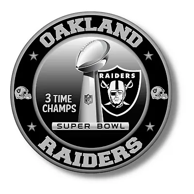 Oakland Raiders Super Bowl Championship Vinyl Sticker NFL Decal 12 Sizes USA • $3