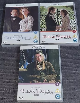 Charles Dickens Bleak House 2005 BBC Classic Drama Complete Series 3x DVD Bundle • £5.93