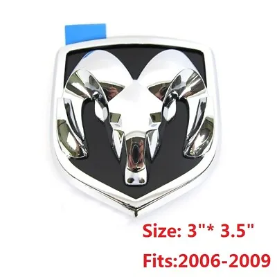 1 OEM 06-09 Grille 1500 2500 Emblem Badge 68139834AA Chrome Black 77MM • $40.97