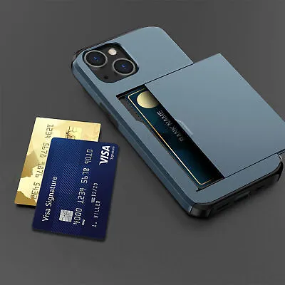 $11.10 • Buy Shockproof Wallet Card Holder Case For IPhone 14 Pro Max 13 12 Pro 11 XR X 87 SE