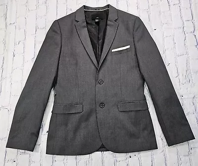 H&M Slim Fit Button Front Blazer Sport Coat Jacket Polyester Viscose MENS 38R • $29.98