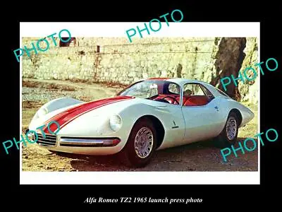 Old Postcard Size Photo Of Alfa Romeo Tz2 1965 Launch Press Photo • $8