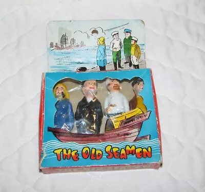 Vintage The Old Seamen Plastic Figure Set W/ Box Sailors Hong Kong Dime Store? • $19.95