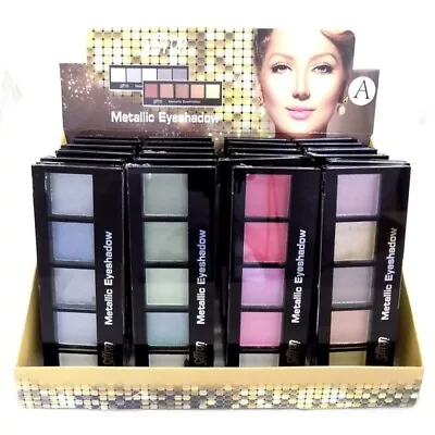 £2.98 • Buy Saffron Metallic Eyeshadow Palette Metallic Shimmer Green Pink Brown Eye Palette