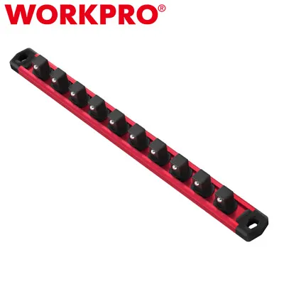 WORKPRO Magnetic Socket Organizer 3/8 Drive Socket Rail Heavy Duty Socket Holder • $17.99