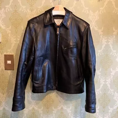 Aero Leather 34 Size Horse Hide Leather Jacket Black • $786.43