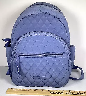 Vera Bradley Laptop Backpack Essential Micorfiber Quilted Gray Lightweight • $28