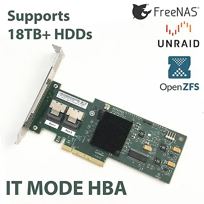 £64.95 • Buy HBA Card IBM M1015 IT Mode SAS SATA 6Gbps LSI 9220-8i FreeNAS UnRAID ZFS