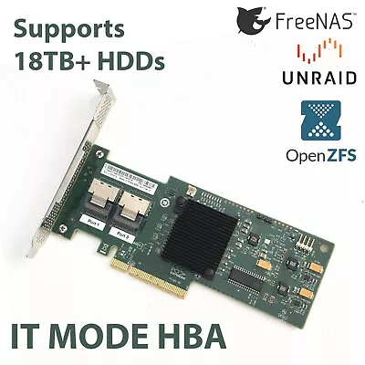 HBA Card IBM M1015 IT Mode SAS SATA 6Gbps LSI 9220-8i FreeNAS UnRAID ZFS • £14.95