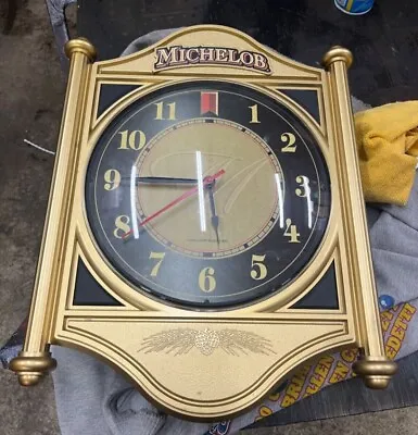 Vintage Michelob Beer Light Up Electric Clock Anheuser Busch • $150