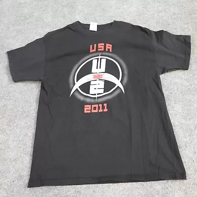 U2 360 Tour T-shirt L Black Double Sided 2011 Unisex Fit • $29.90