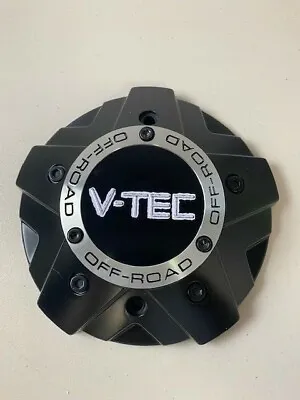 $39.99 • Buy V-Tec Wheels C394MB-8CLFT Matte Black Wheel Center Cap