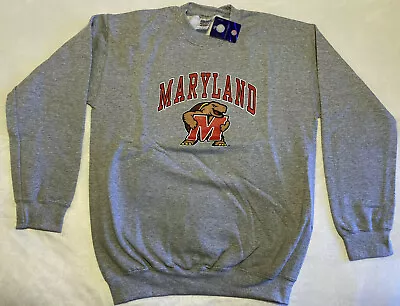 NEW!  University Of Maryland Grey Crewneck Sweatshirt • $23.95