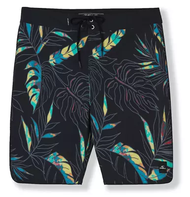 O'Neill HyperFreak Mysto Scallop 19 Board Shorts - NWT Mens 38 Black - #43877-P4 • $26.99