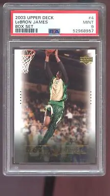 2003-04 Upper Deck Box Set #4 Lebron James ROOKIE RC PSA 9 Graded Card NBA 03-04 • $94.96