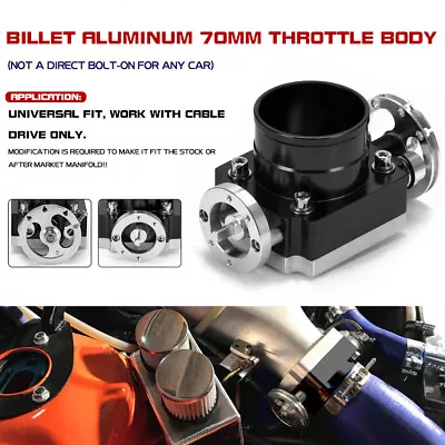 New Throttle Body 70mm Performance Intake Manifold Billet Aluminum High Flow • $51.90