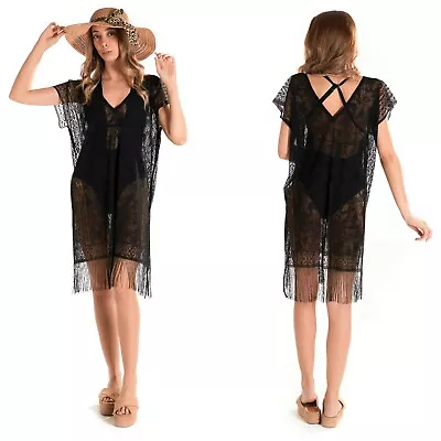 £9.99 • Buy INGODI Elia Women Beach Cover Up Swimsuit Beachwear Dress Summer Bikini Swimwear