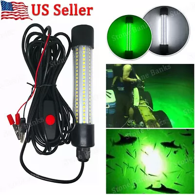 126 LED Green Underwater Submersible Fishing Light Night Crappie Shad Squid Lamp • $16.99