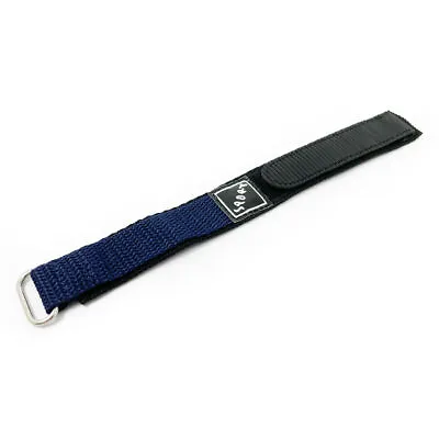 Woven Nylon Watch Strap Sport Band Navy Blue 14mm 16mm 18mm 20mm Width • £4.99