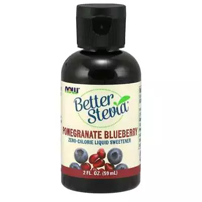 NOW Foods Better Stevia Liquid Sweetener - Pomegranate Blueberry 2 Fl Oz Liq • $10.17