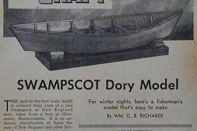 Dory Model * Swampscot* HowTo Build 1947 PLANS Lifeboat • $8.79